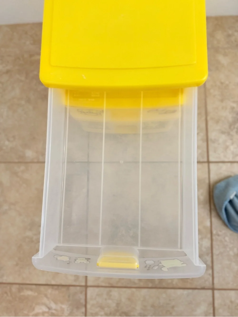 Large Sanrio Pompompurin Plastic Chest box  organizer drawers 2000 Vintage